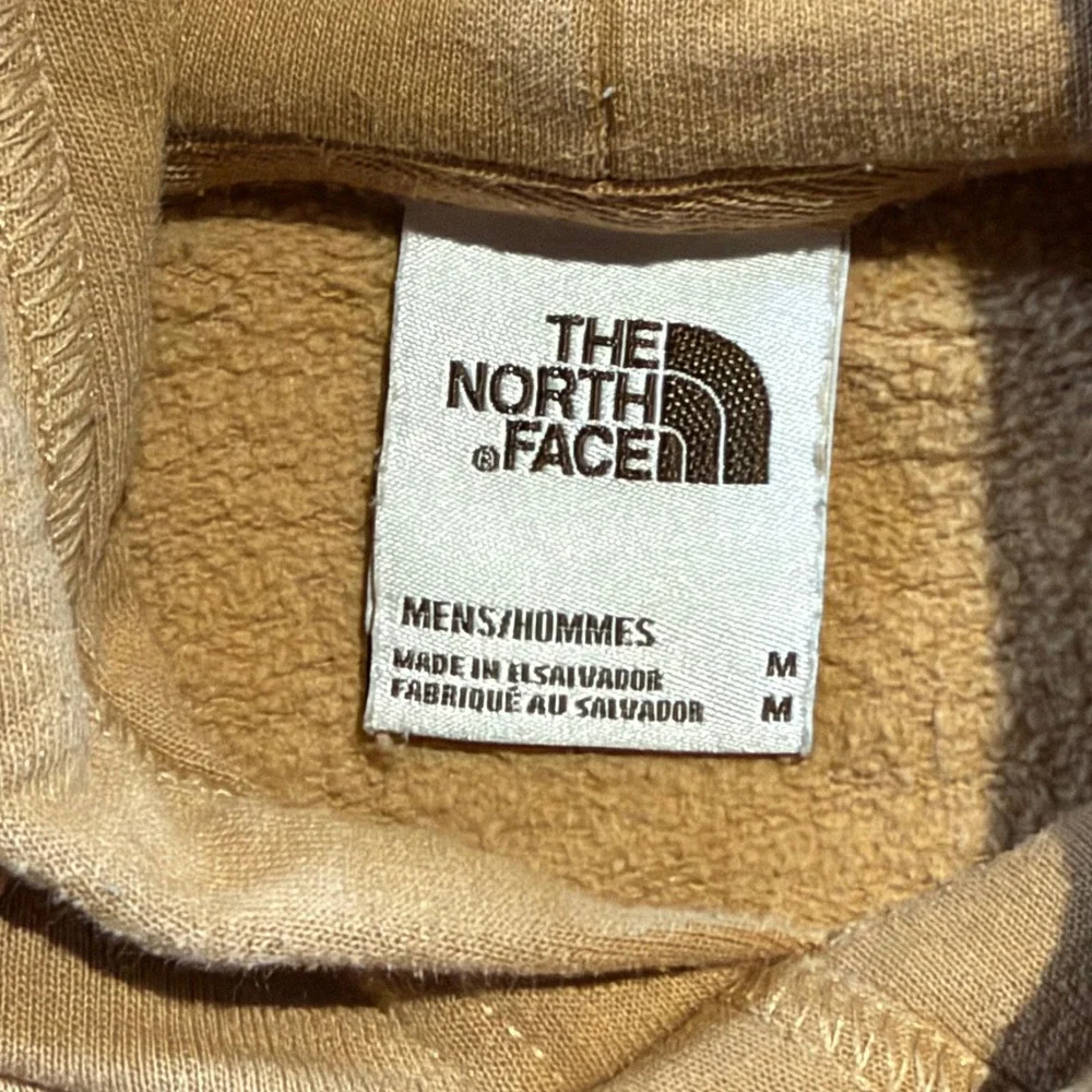 The North Face Heritage Patch Hoodie Mens Medium Mustard Yellow Tan Pullover